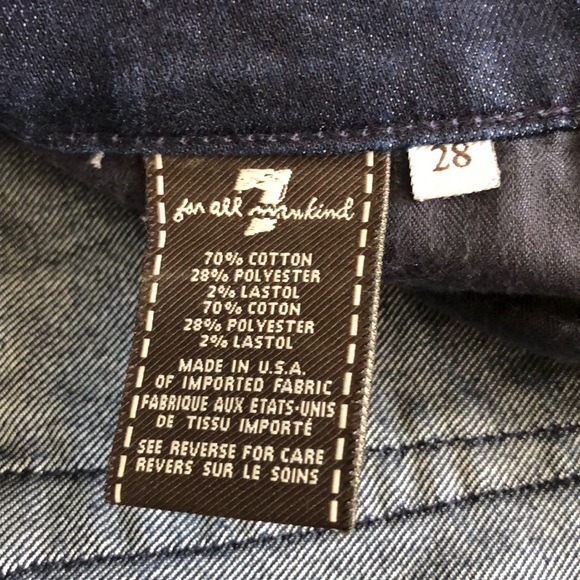 7 for all mankind dark wash Roxanne - Picture 6 of 7